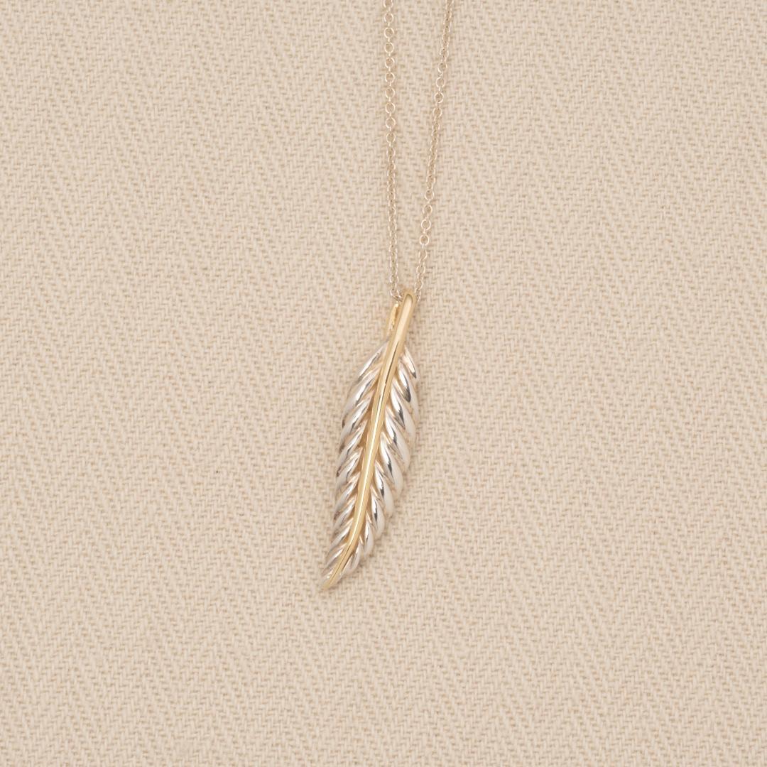 TIFFANY&Co. ヴィンテージ コンビ フェザー ネックレス