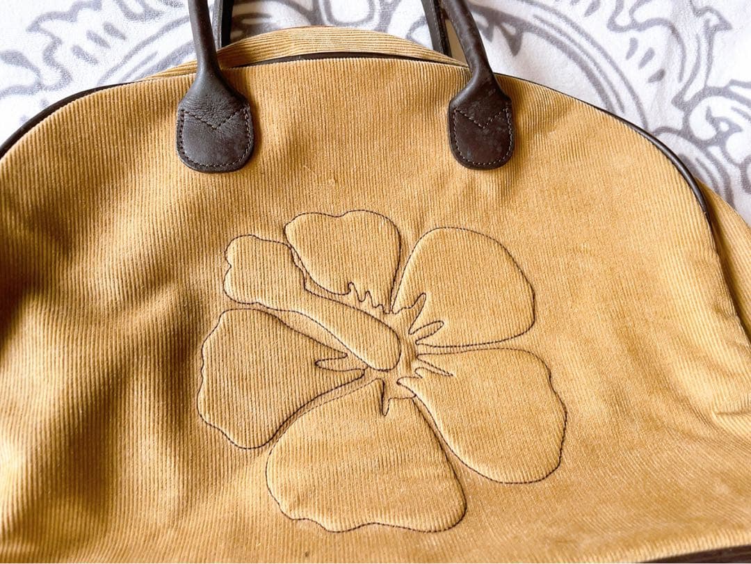 M*B様 ALBA ROSA★ハイビスカス ボストンバッグ スウェード★アルバロ