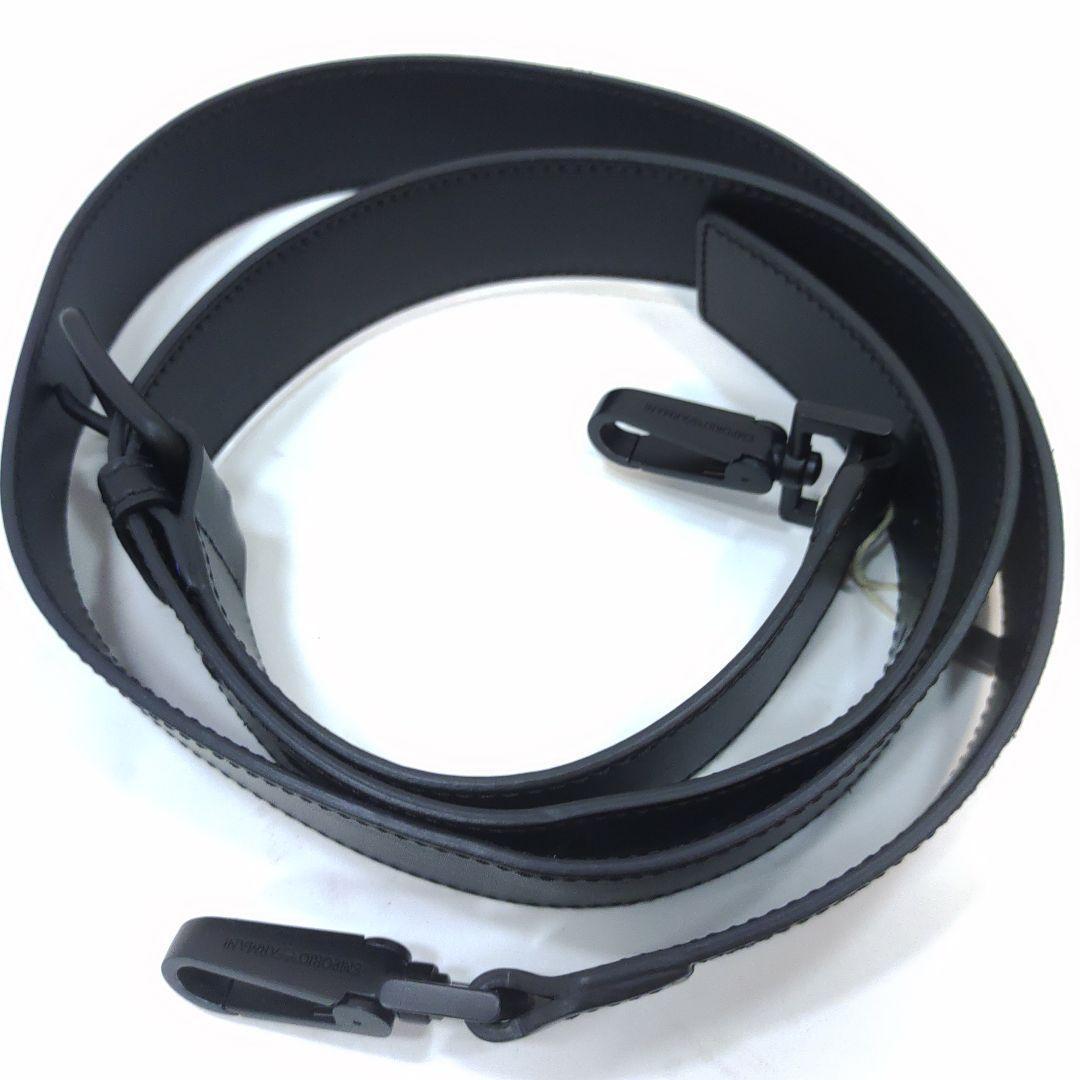 【希少・極美品】アルマーニ トートバッグ 2way ショルダー 編込 レザー 黒