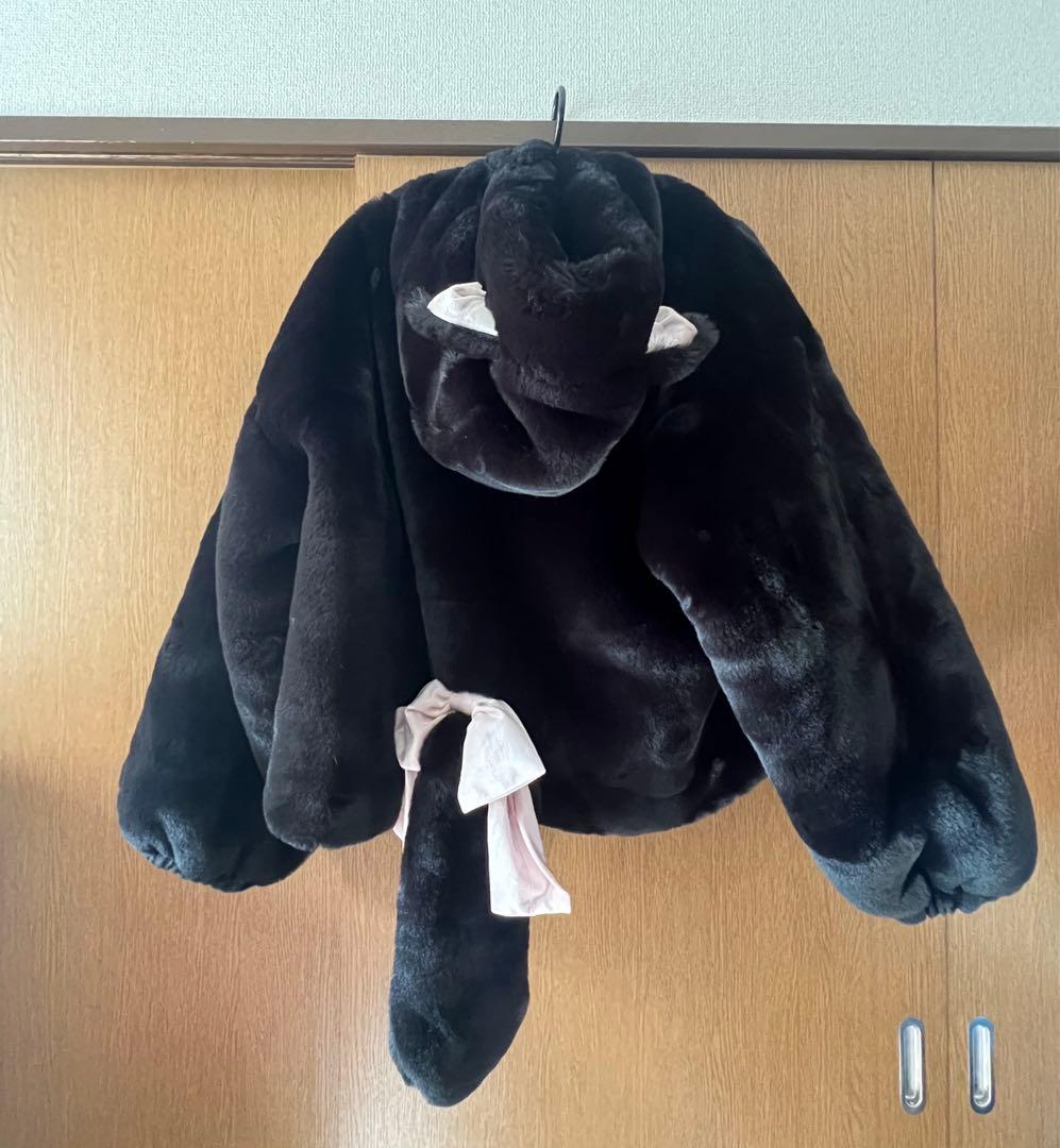 はれあめ ふわもこにゃんこーと コート ジャケット ふわふわ 猫 しっぽ