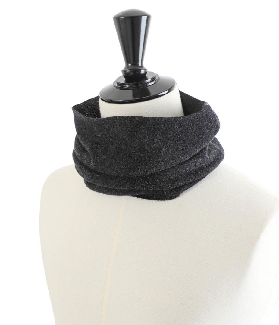 新品 COMOLI 25AW カシミヤネックウォーマー チャコール