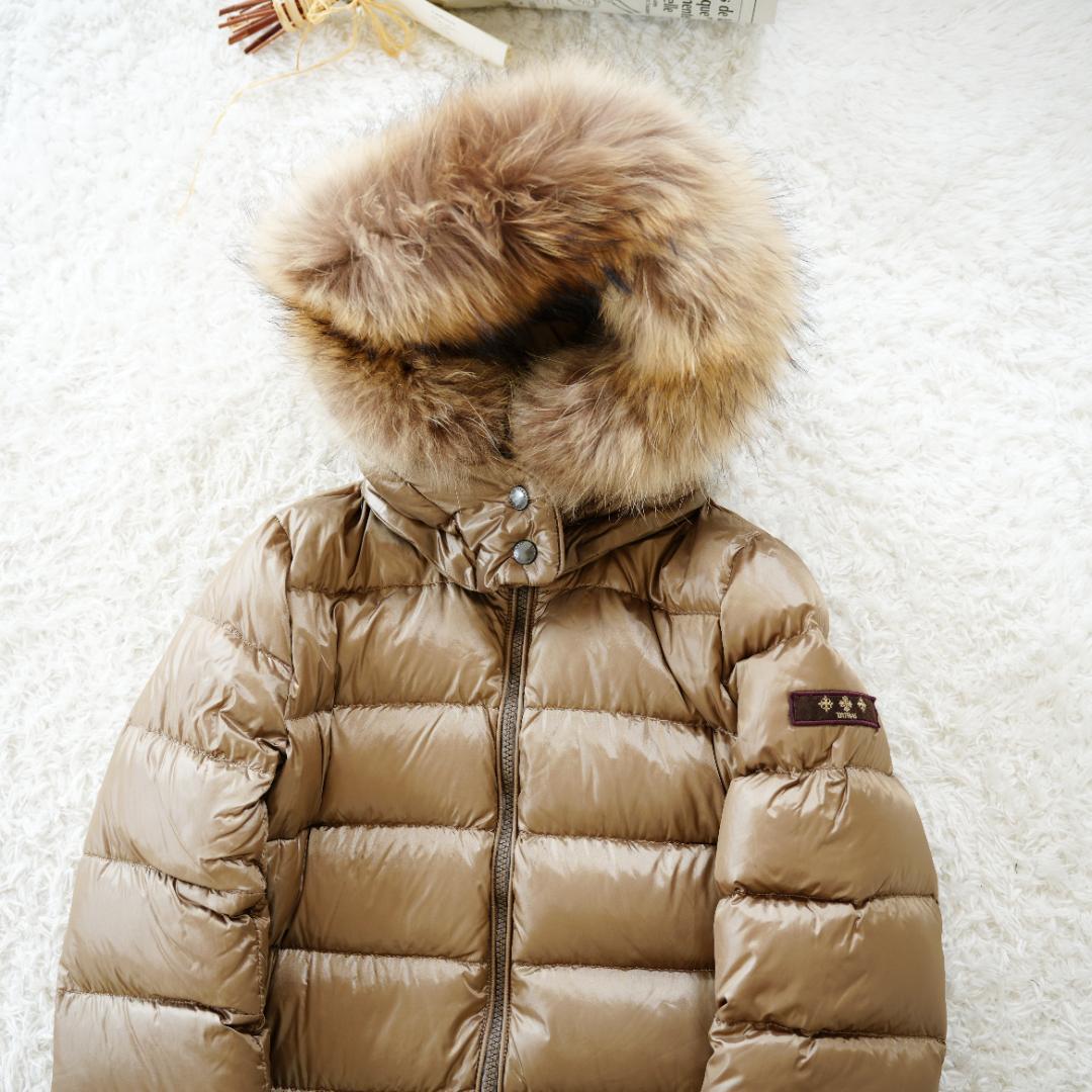 【美品】TATRAS　タトラス　ファー付ダウンコート　フード取り外し可能　M