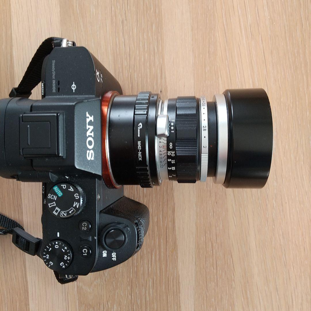 オートタクマー55mmF2 M42マウント専用フード付き