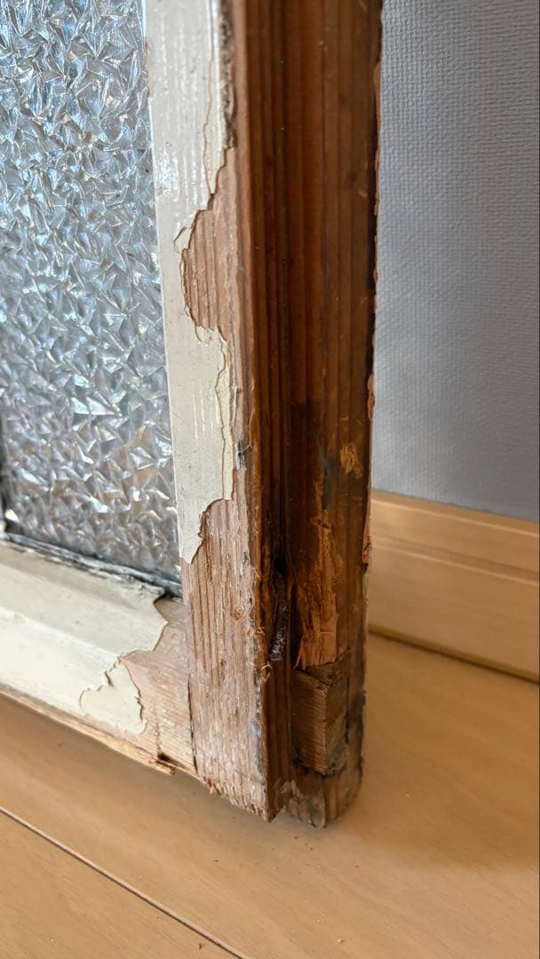 イギリスアンティーク ステンドグラス 窓枠 アンティーク　シャビーシック