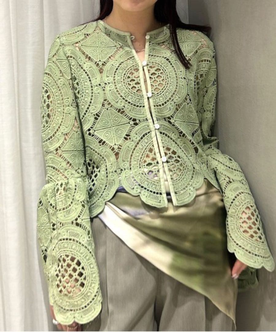 トップス Medi Indian 2way Big Lace Tops