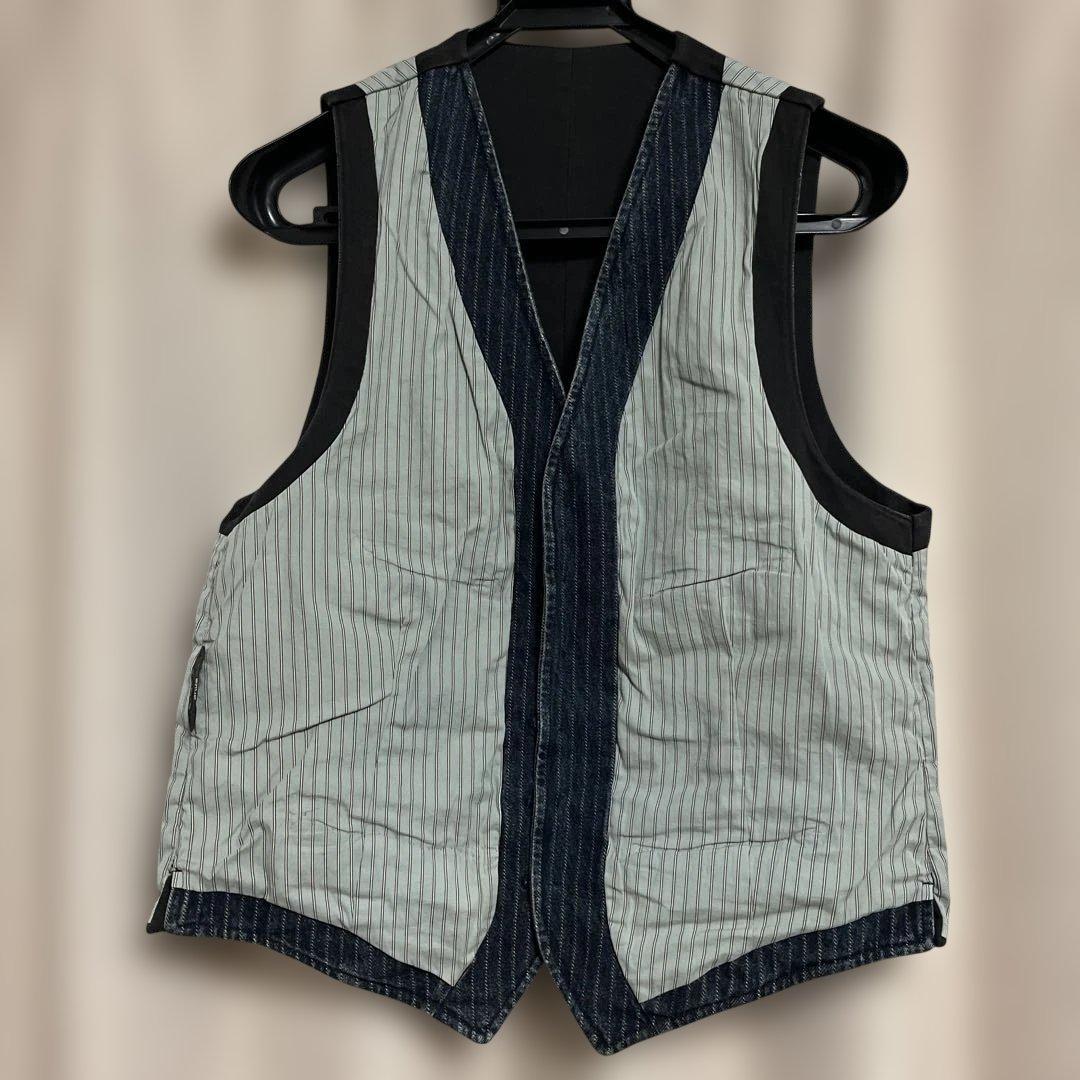 Ralph Lauren ラルフローレン　ストライプ　デニム　ベスト M RRL