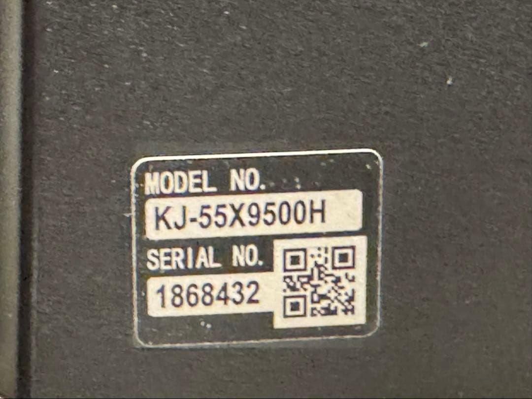 SONY 4K液晶テレビ KJ-55X9500H