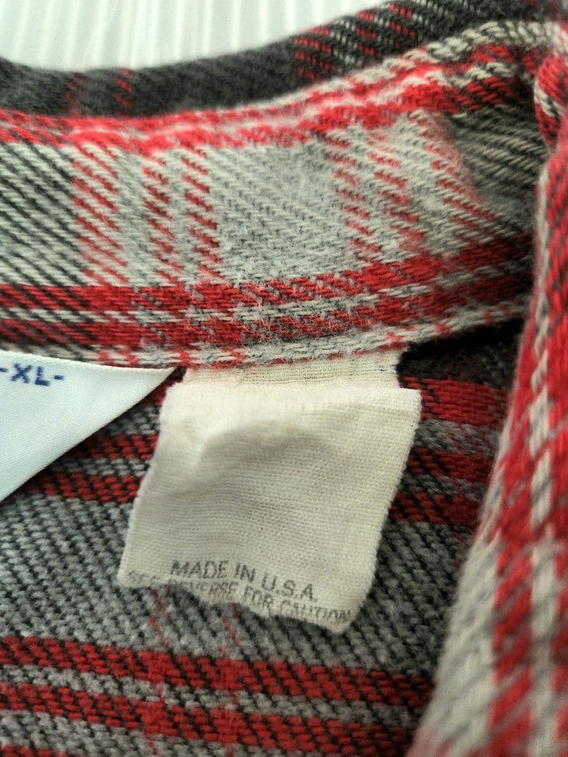 交渉中80sDAKOTAbyファイブブラザーウェスタンネルシャツ好配色USA 製