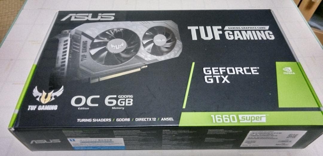 ASUS　TUF GAMING GeForce GTX1660Super 6GB