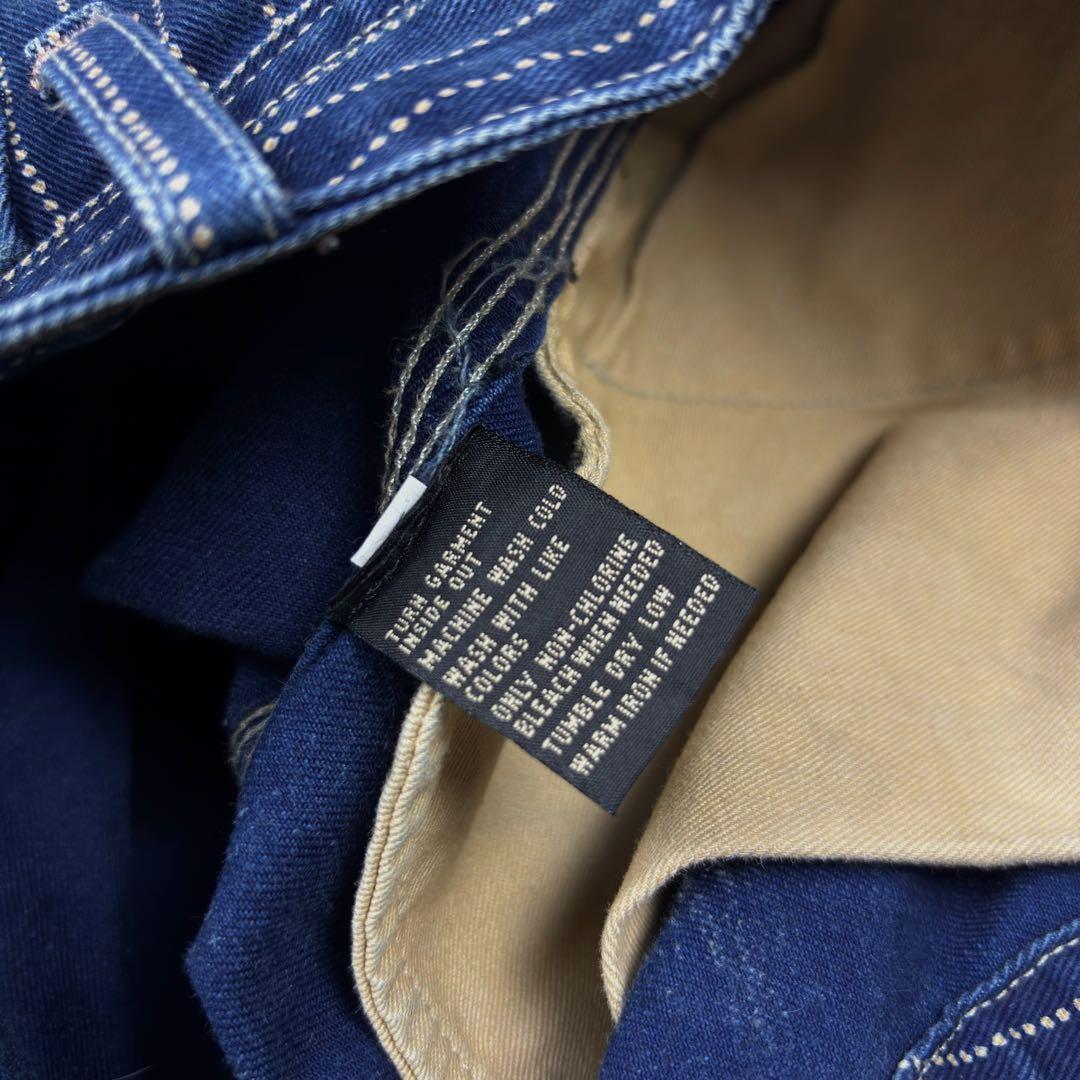 RRL ウォバッシュストライプ デニムペインターパンツ バックルバック USA製