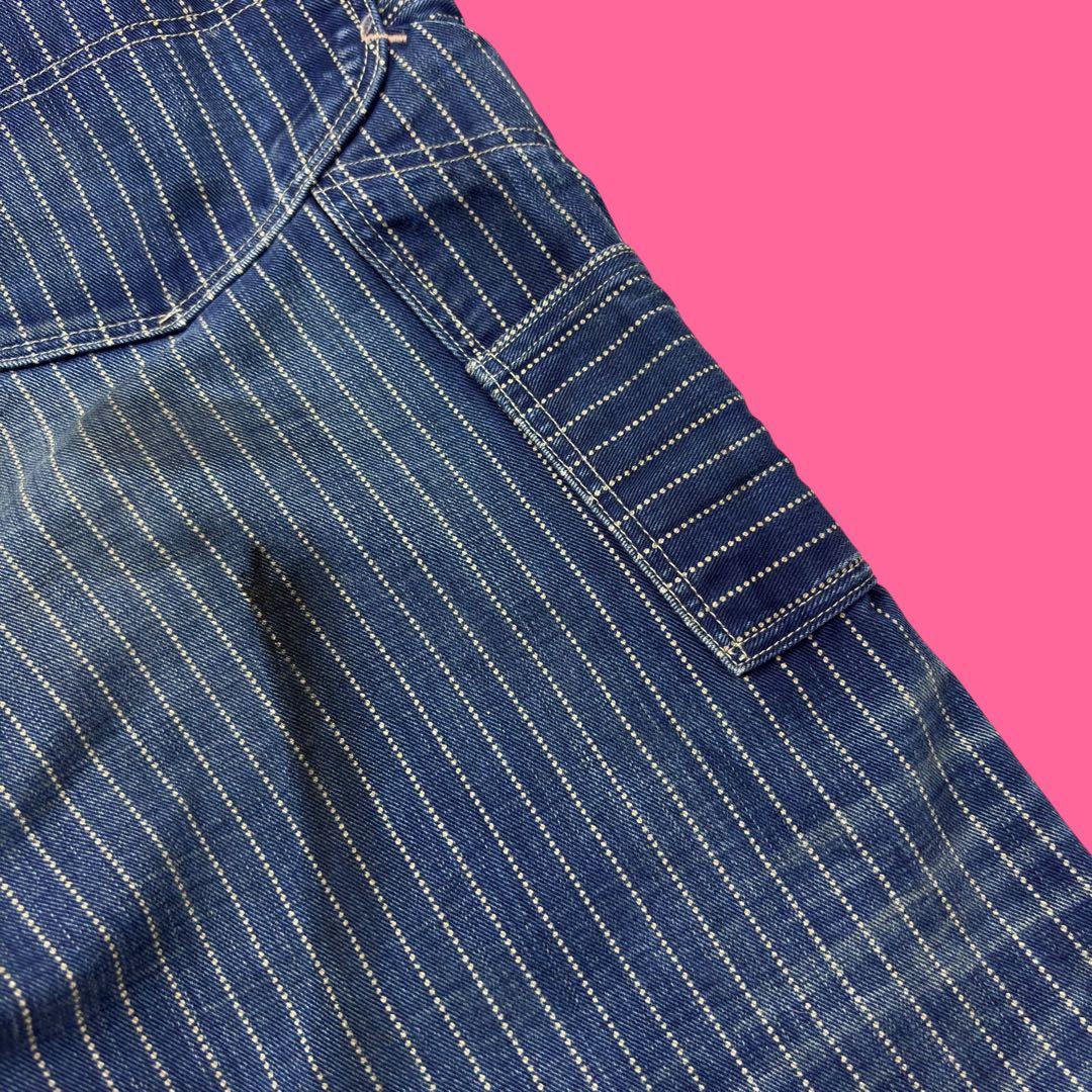 RRL ウォバッシュストライプ デニムペインターパンツ バックルバック USA製