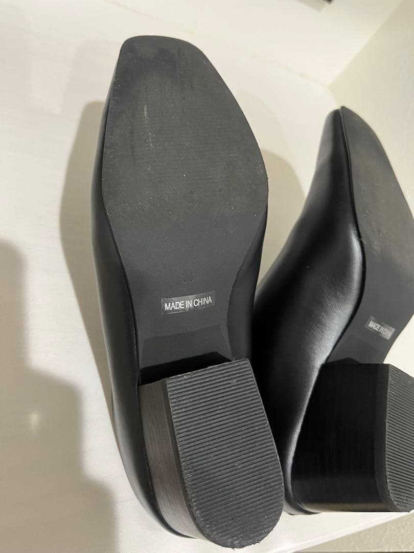 靴 todayful Squaretoe Leather Sabot 36