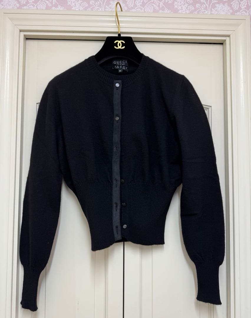 ヴィンテージ　グッチ　アンサンブル　トップス　カシミア　ブラック
