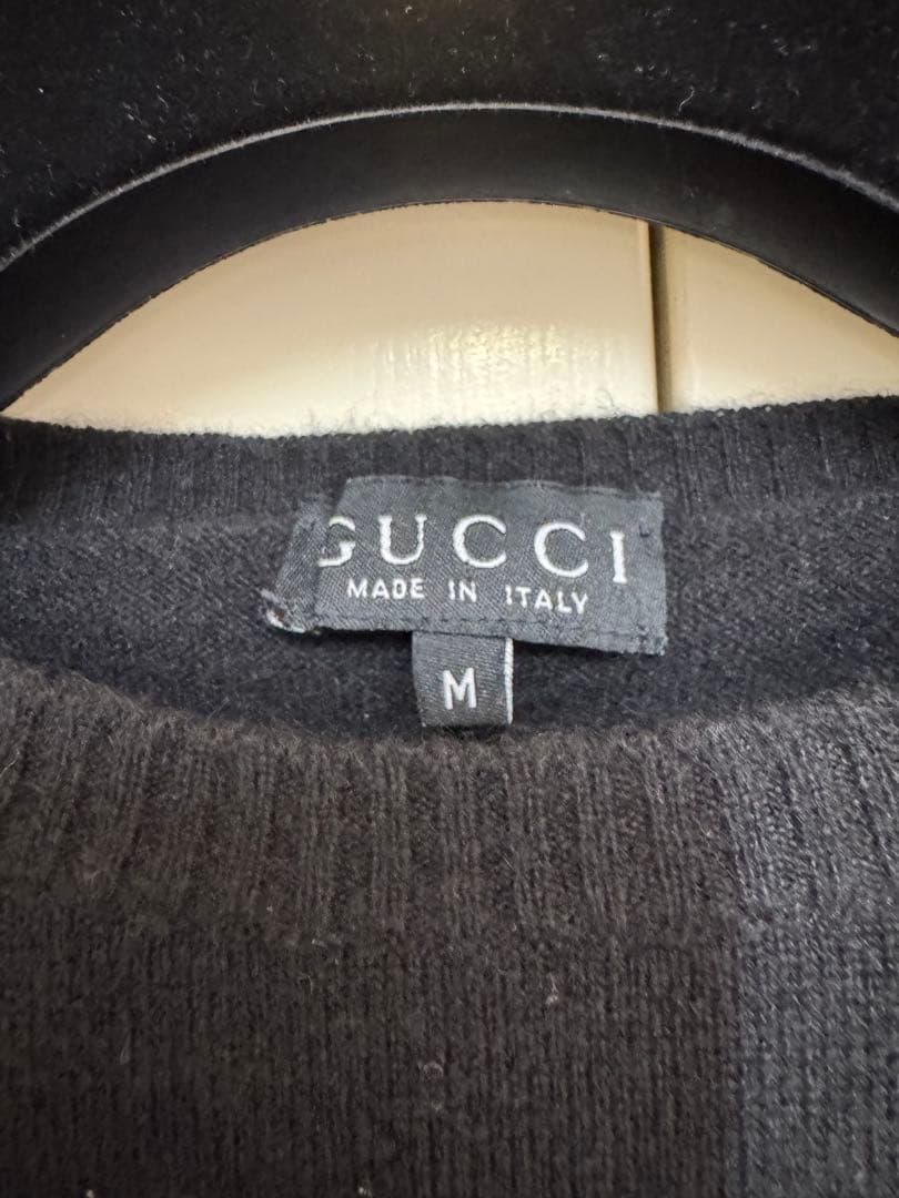 ヴィンテージ　グッチ　アンサンブル　トップス　カシミア　ブラック