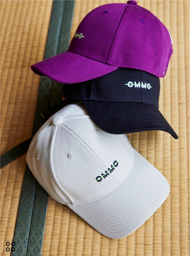 OMMO LOGO CAP BLACK オーエムエムオー ロゴ　キャップ