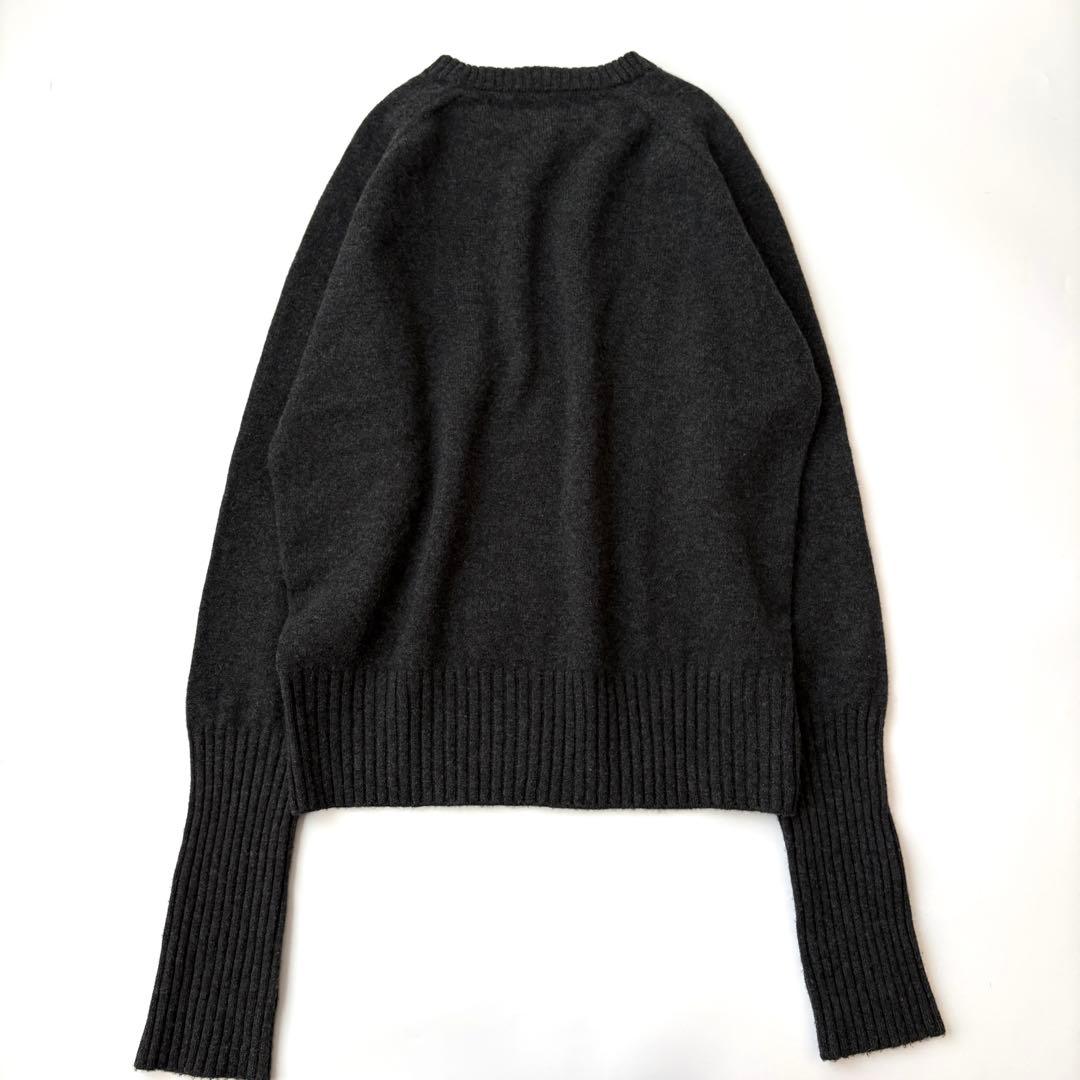 AP STUDIO エーピーストゥディオ ニット クルーネック ウール グレー