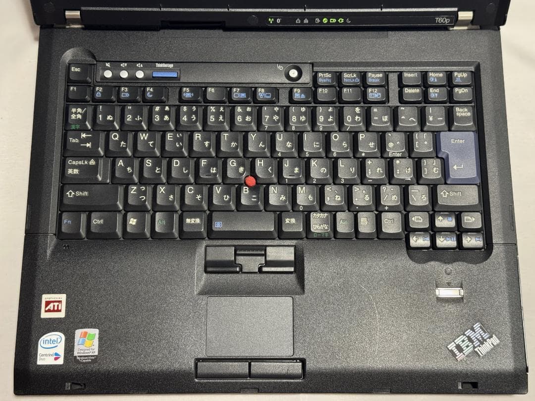 Windowsノート本体 Lenovo ThinkPad T60p 2007-93J