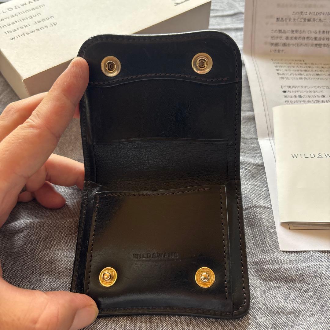 WILD SWANS PALM ブラック　財布　コンパクト　ワイルドスワンズ