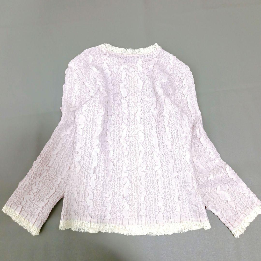 【YUKI TORII/ユキトリイ】長袖ブラウス　プリーツ　近年モデル　フリル