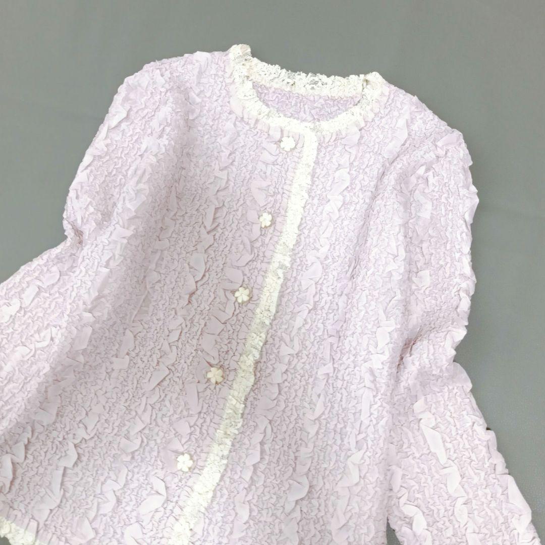 【YUKI TORII/ユキトリイ】長袖ブラウス　プリーツ　近年モデル　フリル