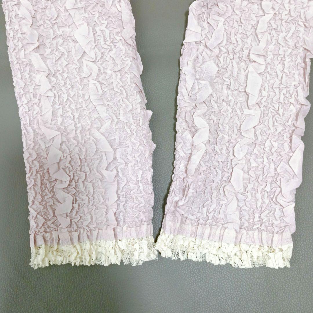 【YUKI TORII/ユキトリイ】長袖ブラウス　プリーツ　近年モデル　フリル