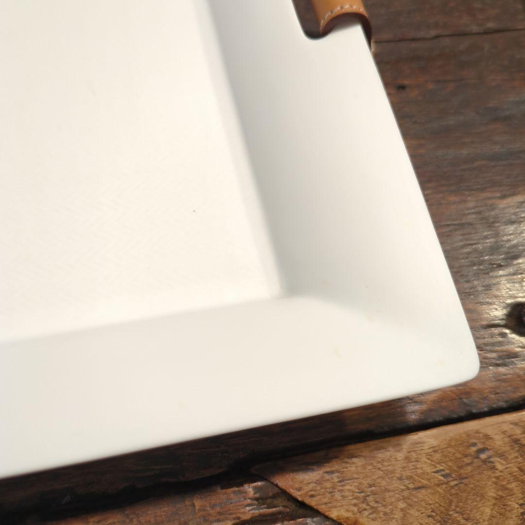 真*理様 エルメス　ヴィドポッシュ　トレイ　シェブロン　マルチトレー　陶器　セリ