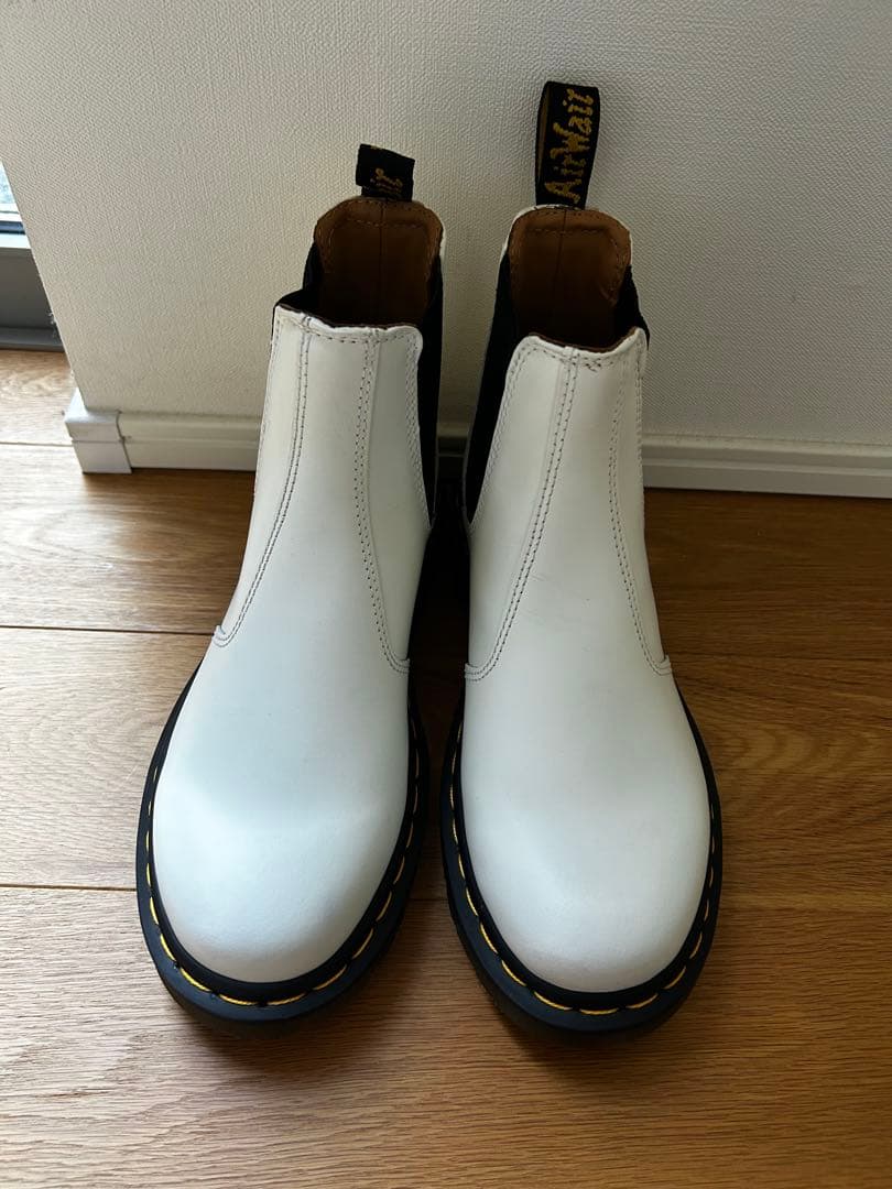 廃盤 Dr.Martens サイドゴアブーツ 2976 ホワイト 24cm