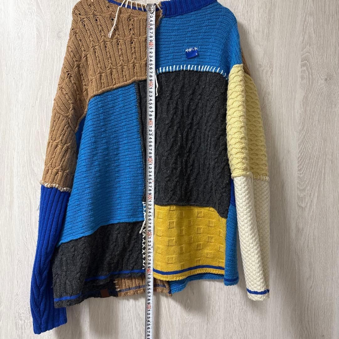 zara ADER error　パッチワークカーディガン