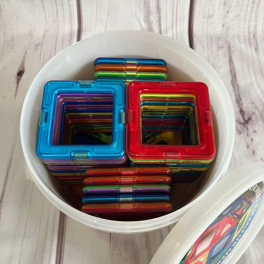 MAGFORMERS マグフォーマー 96ピース バケツ付き