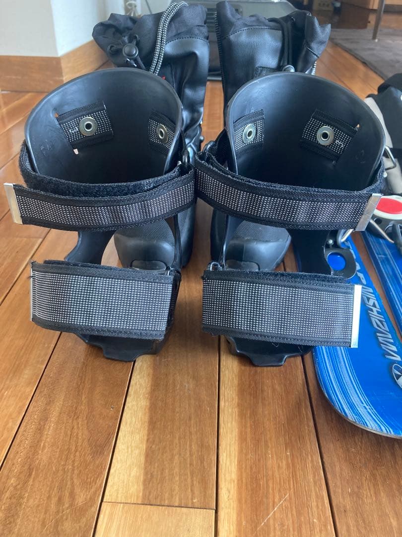 ショートスキー(ファン)ボード板と収納ケースとソフトブーツ27cmセット