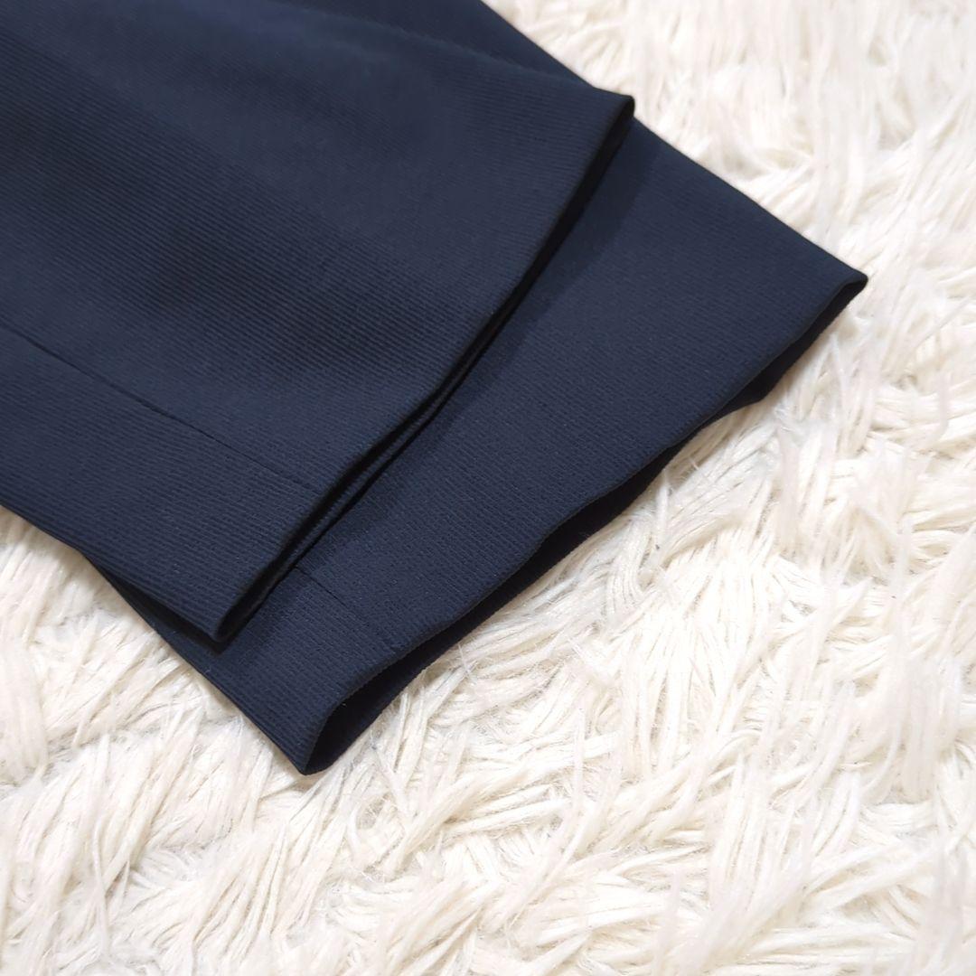 未使用級 ユナイテッドアローズ 3点セット ノーカラー パンツスカートスーツ 紺