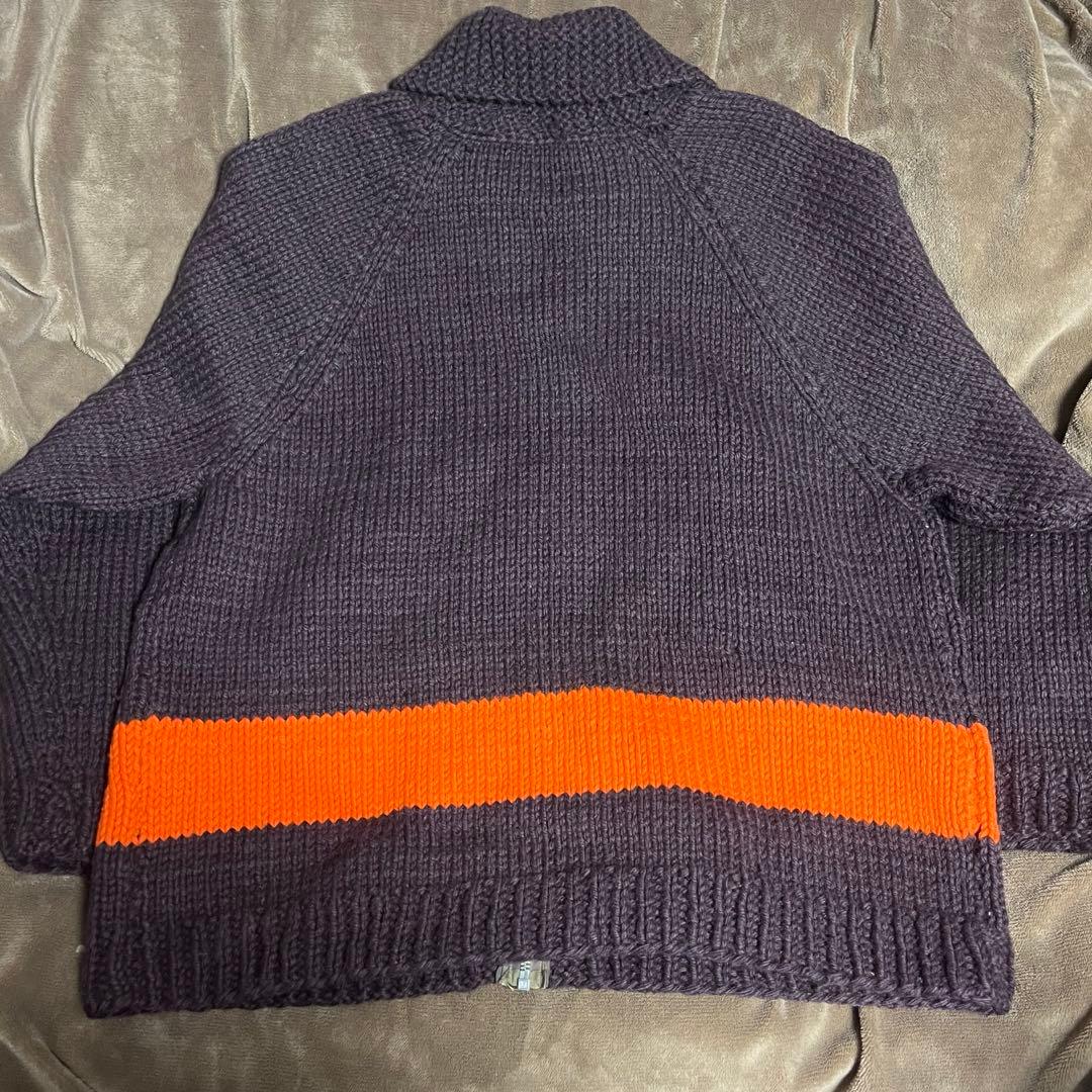 60s カウチンニット　lightningジッパー　vintage