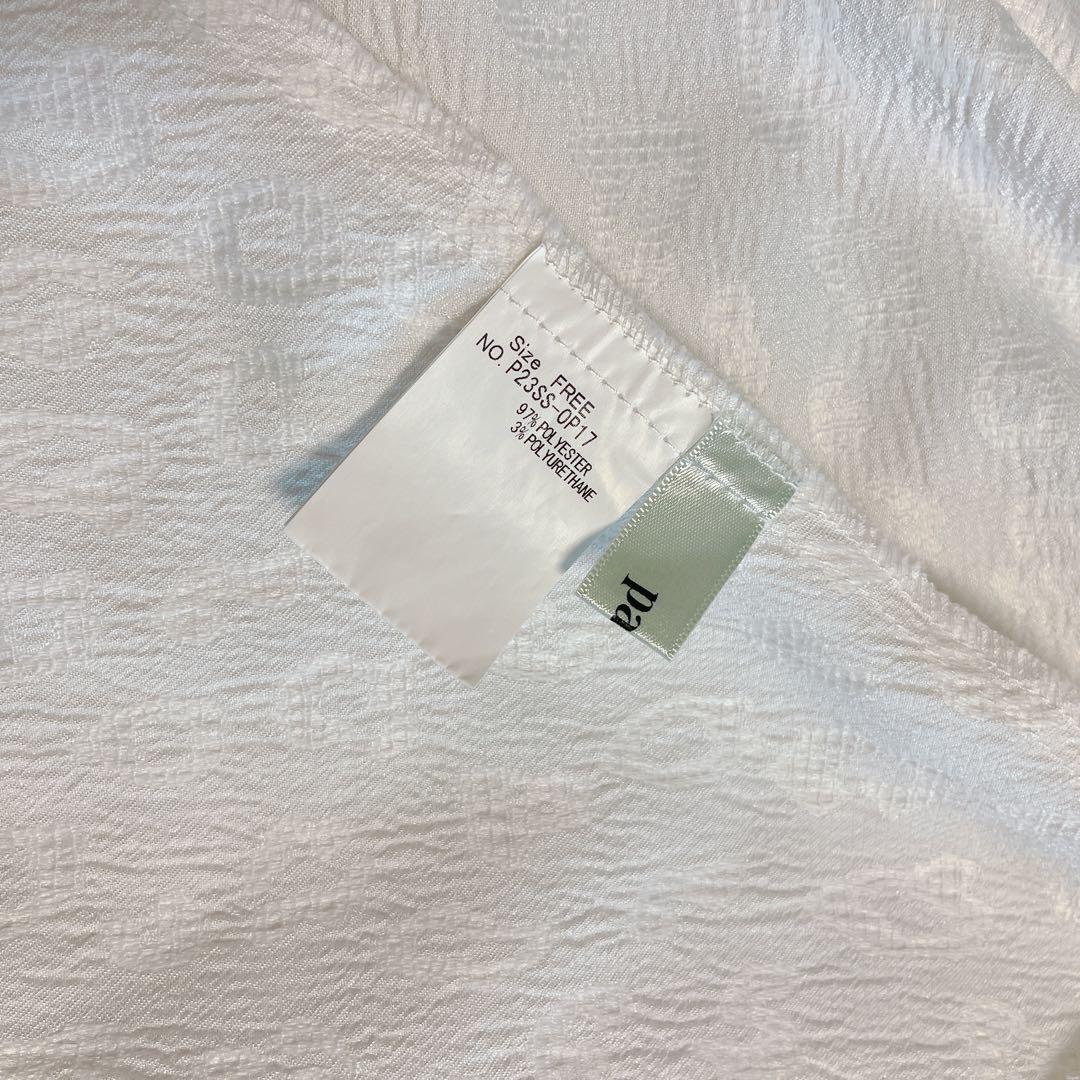 lillilly.pain.リボンワンピース.白