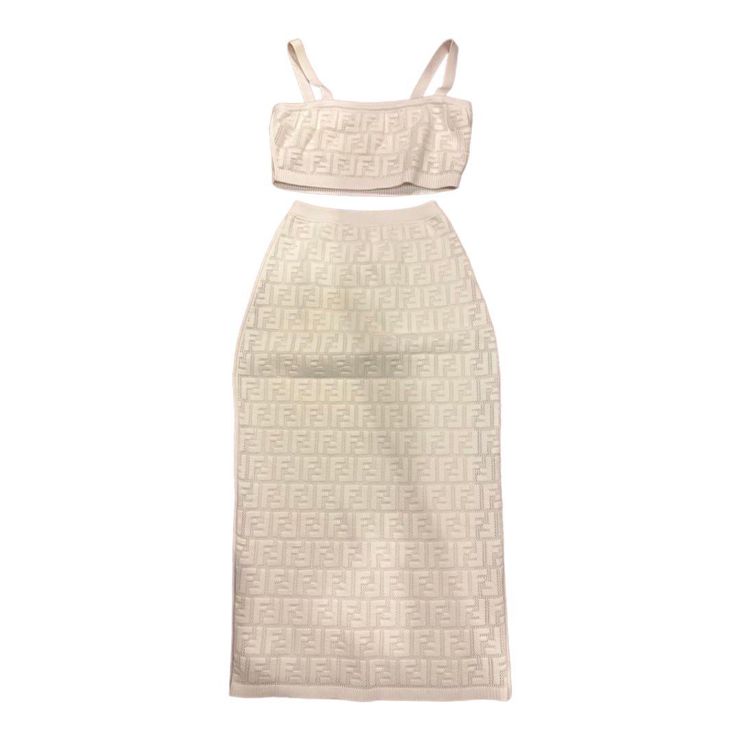 FF クロップトップ＆スカート FENDI フェンディ