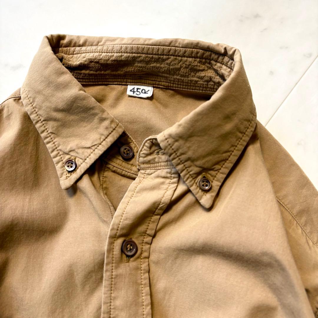 美品 45R 洗える 先染めダンプの908オーシャンシャツ 2 近年 R釦 綿