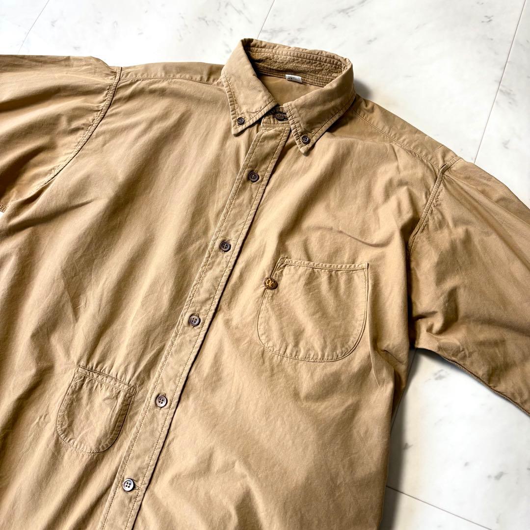 美品 45R 洗える 先染めダンプの908オーシャンシャツ 2 近年 R釦 綿