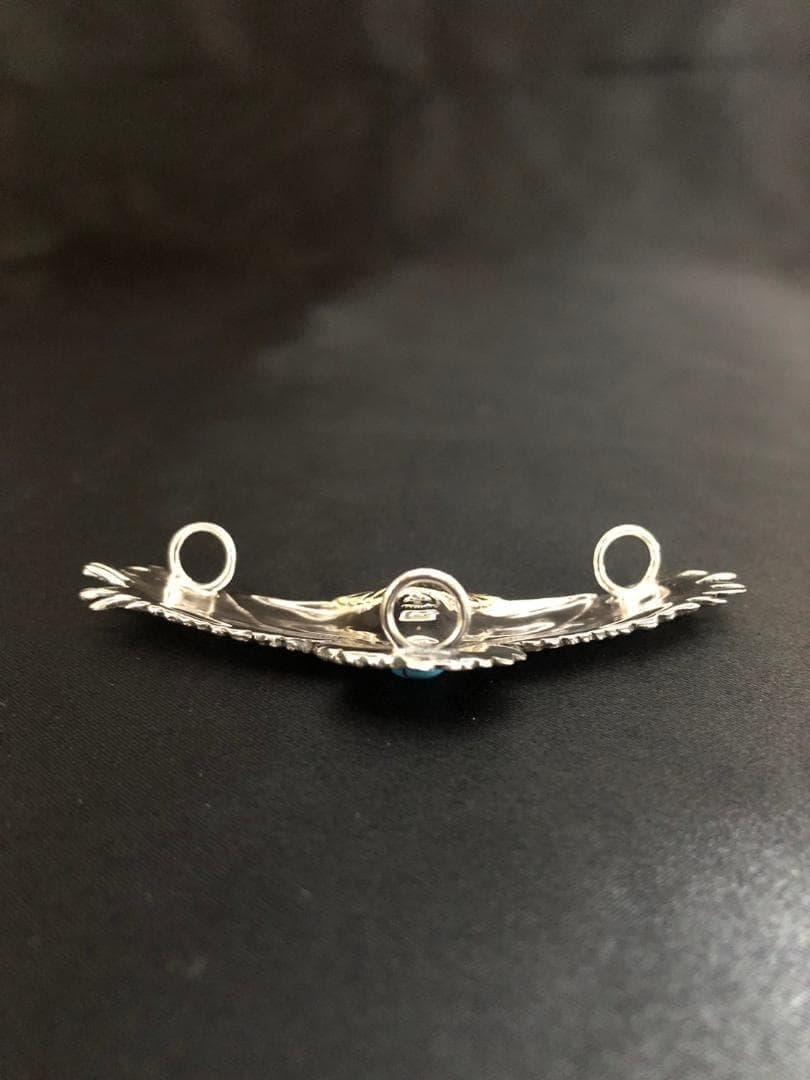 シルバー925 ペンダントトップ　イーグル　ターコイズ　5-3 4876