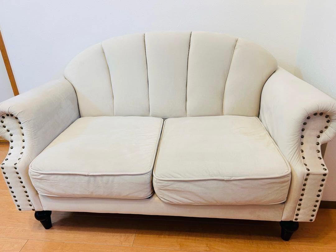 ロマンティックプリンセス　クラシカル　シェルソファ　アイボリー ソファ貝殻お姫様