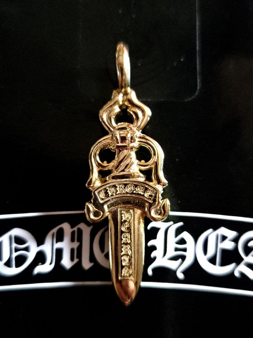 クロムハーツ 22k ダブルダガー ペンダント