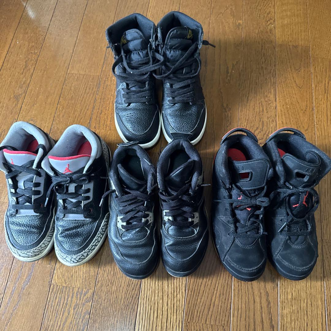 NIKE Air Jordan 1 3 4 6 Ⅳ Ⅵ中古 4足セット