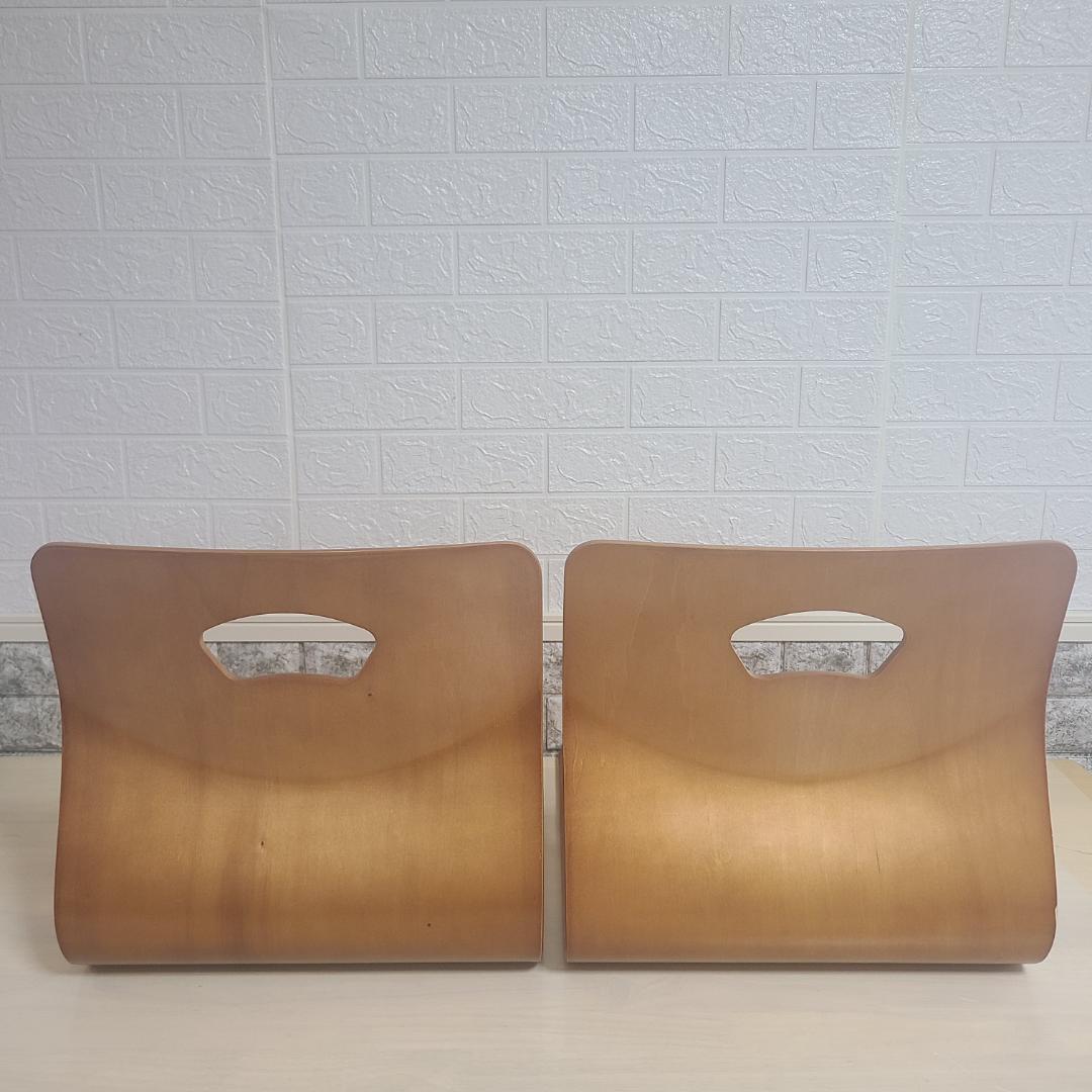 弘益　木製　座椅子 曲げ木 ６脚セット