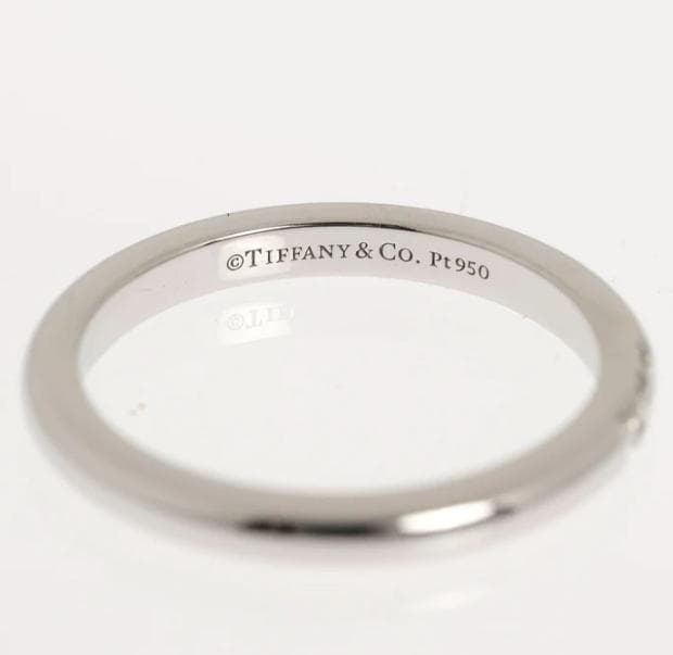 ティファニー クラシック バンドリング Pt950プラチナ×ダイヤモンド 6号