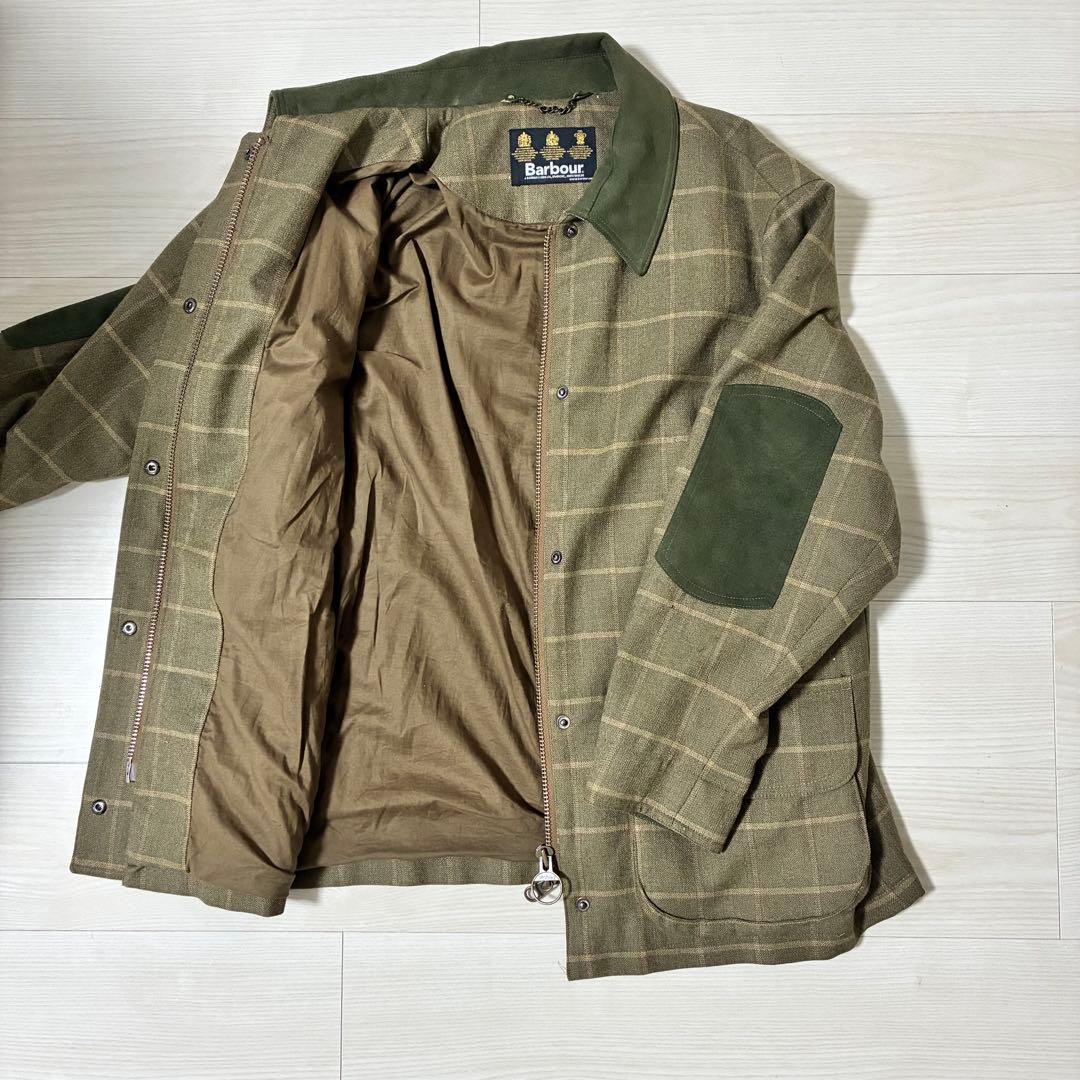 【Barbour】 激レア バブアーWEIGHT TWEED チェック柄オリーブ