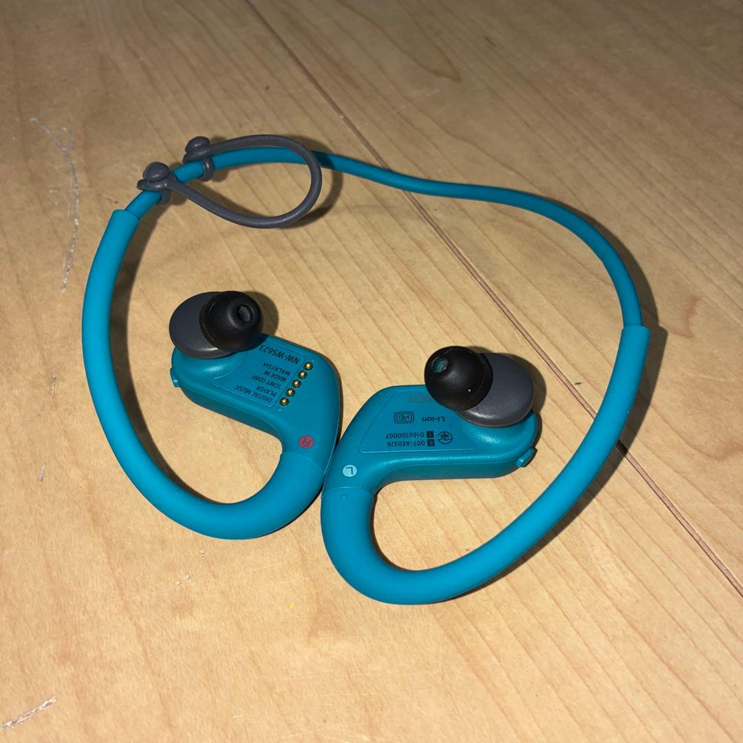 極美品　SONY NW-WS623 ワイヤレスイヤフォン　ブルー色