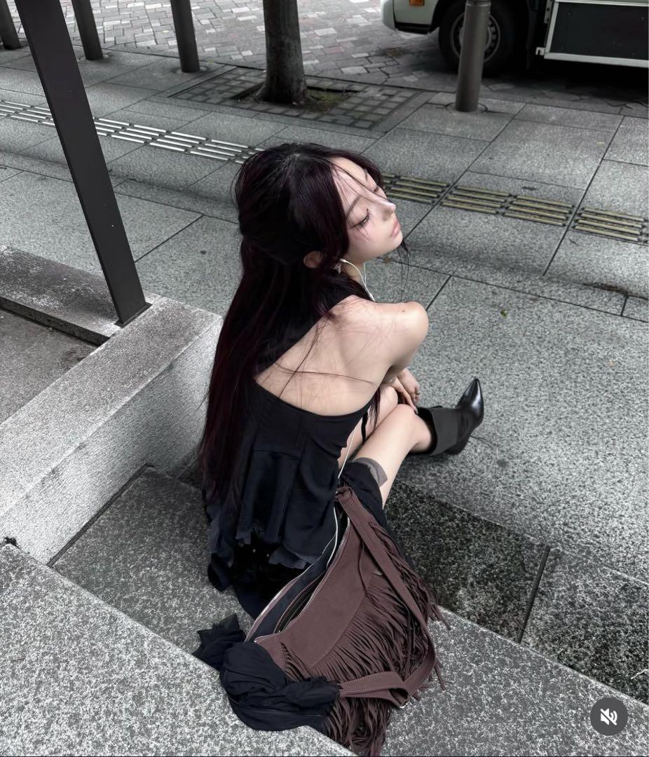 トップス S halter flow tops theredthered