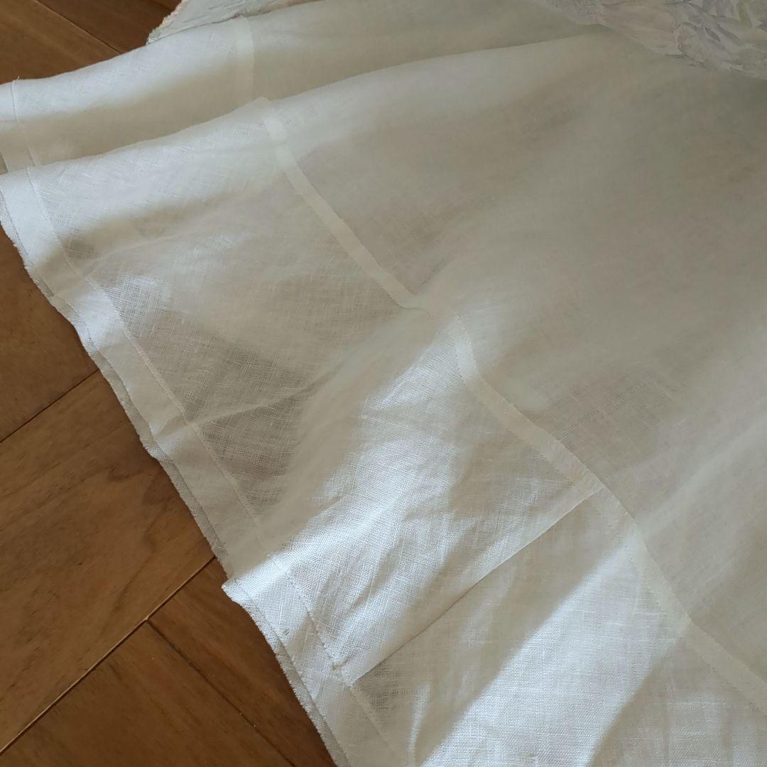 ひ*こ様 ハンドメイド　リバティとリネンのアシンメトリーギャザースカート