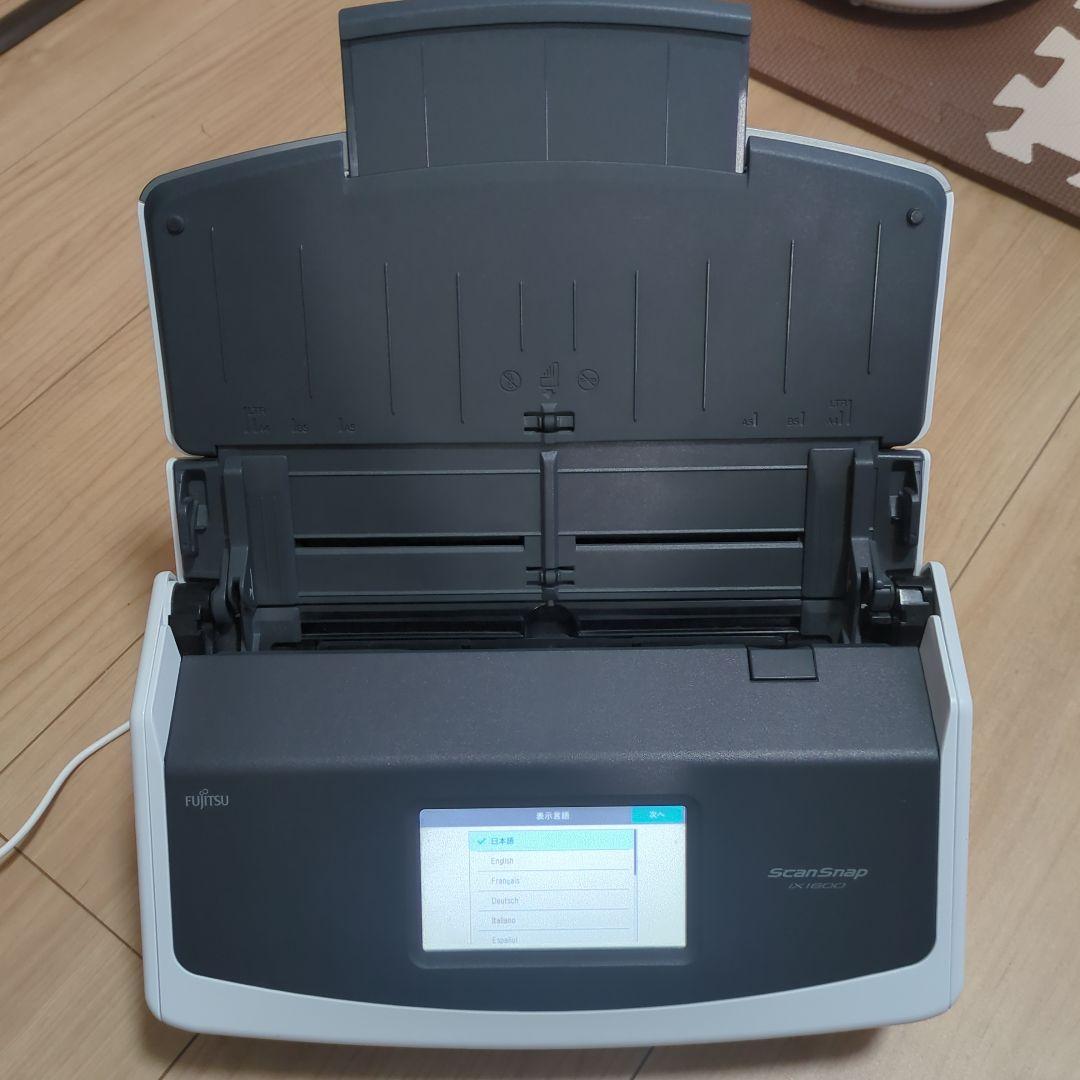ScanSnap iX1600 ホワイト（総スキャン4,500枚）