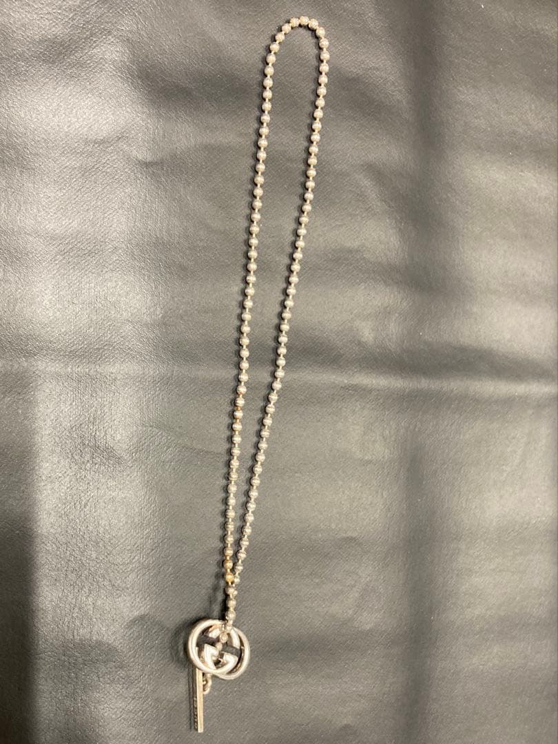 GUCCI グッチ ネックレス インターロッキングG トグル ボールチェーン