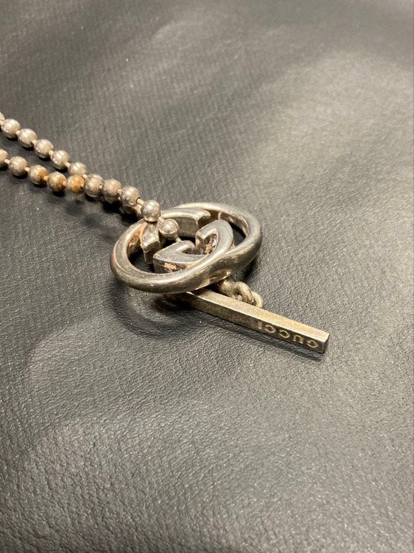 GUCCI グッチ ネックレス インターロッキングG トグル ボールチェーン