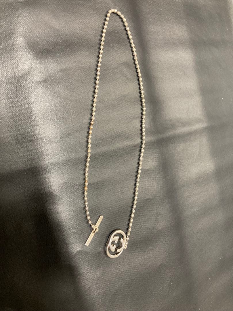 GUCCI グッチ ネックレス インターロッキングG トグル ボールチェーン
